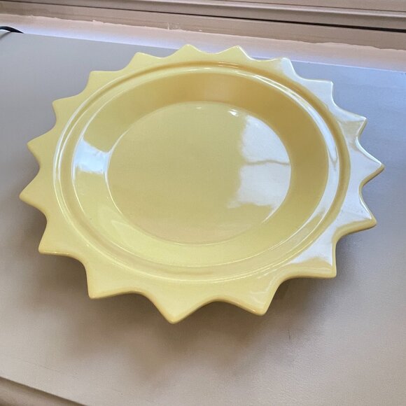 Chantal Yellow Sun Pie Plate Baking Dish Large - Picture 4 of 6